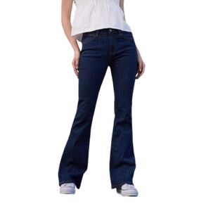 JOHN GALT John Galt Dark Blue Melody '90s Low Rise Flare Jeans Size Size S